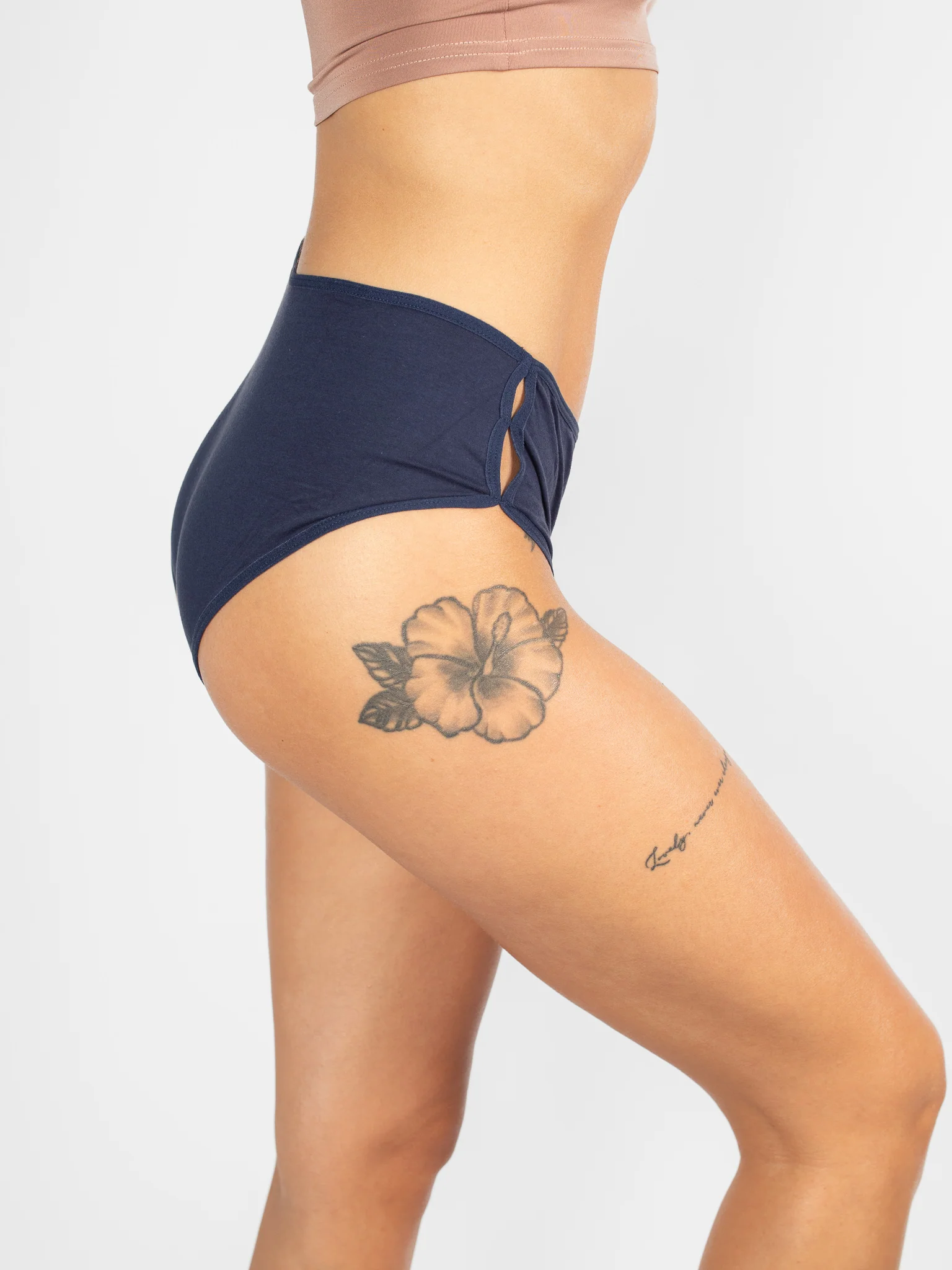 Stone-Blue Cotton Hipster - Image 3